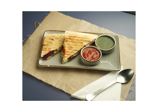 Bombay Sandwich with Sweet Potato Tikki Recipe: High Protein Vegetarian Street Food